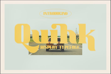 Quihk Display Typeface Font