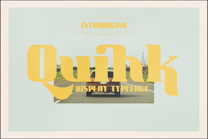 Quihk Display Typeface Font