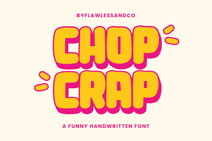 Chop Crap - Funny Handwritten Font