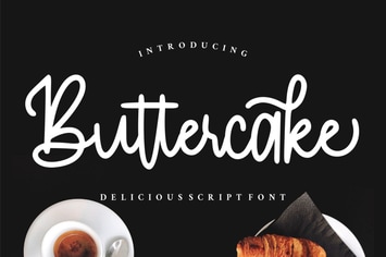 Buttercake | Monoscript font