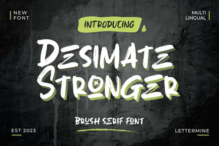 Desimate Stonger - Script Handwritten
