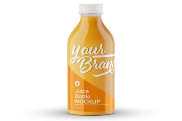 Orange Juice Bottle Mockup
