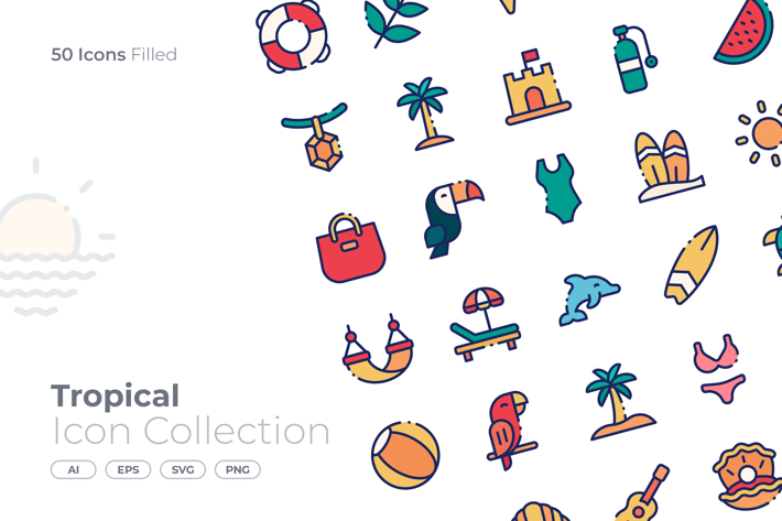 Tropical Filled Icon