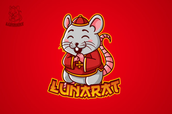 Lunarat - Mascot Logo
