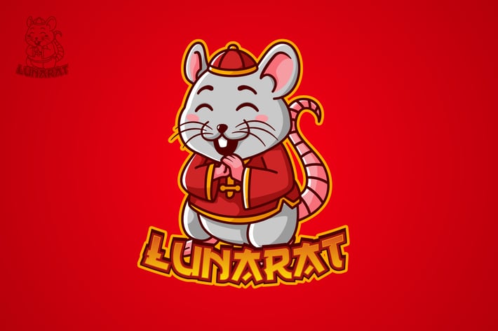 Lunarat - Mascot Logo