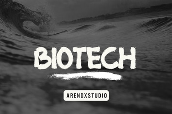 Biotech - Brush Font