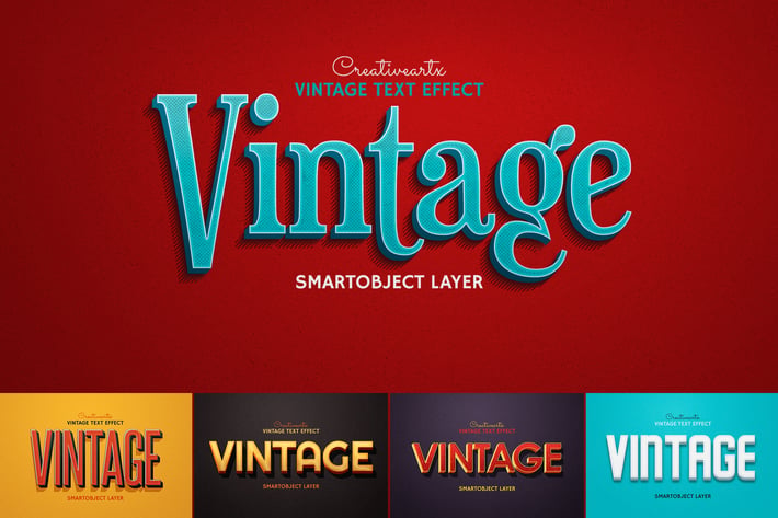 Vintage Retro Text Effects
