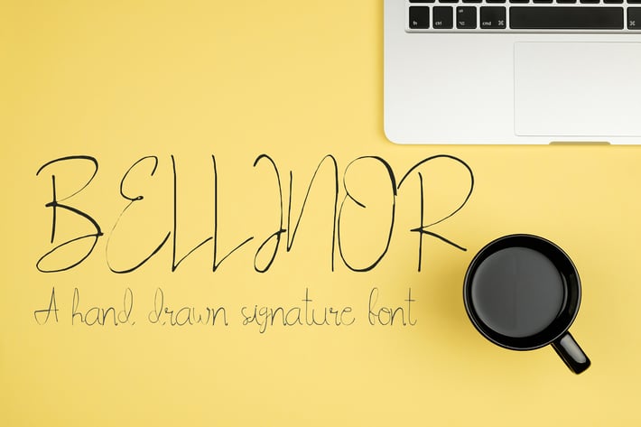 Bellinor Handmade Signature Font