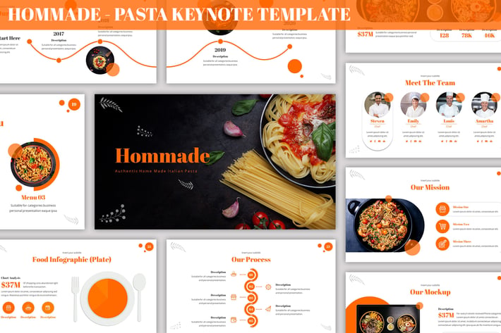 Hommade - Pasta Keynote Template