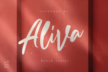 Aliva Brush Script Irrigular Signature