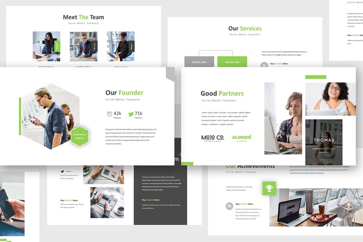 Social Media Powerpoint Template