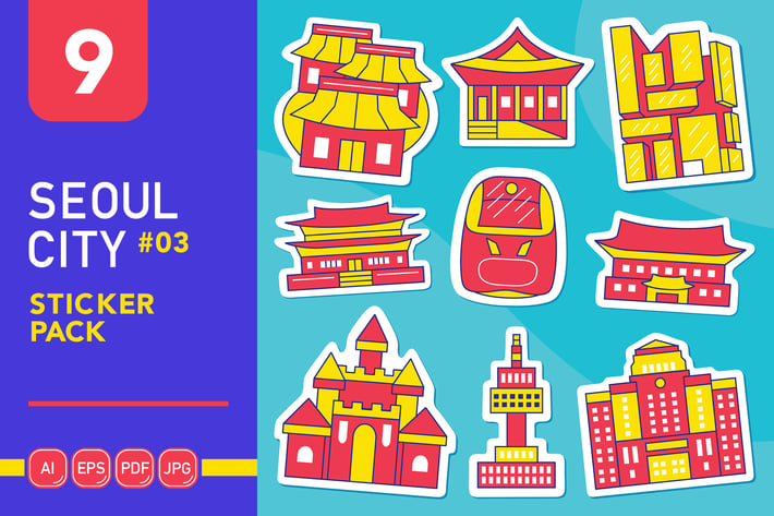 Seoul City #03 Sticker Pack