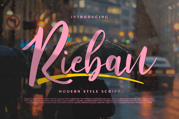 Rieban | Modern Style Script
