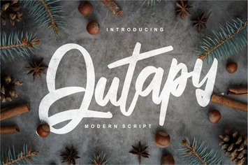 Qutapy | Modern Script Font