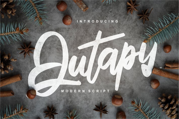 Qutapy | Modern Script Font