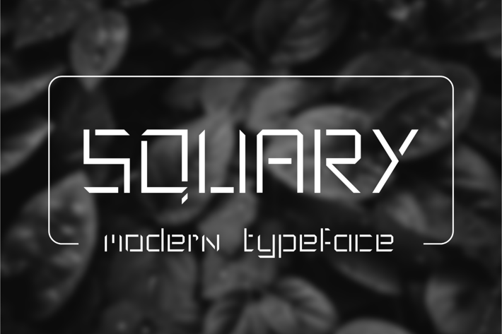 Squary - Modern Typeface