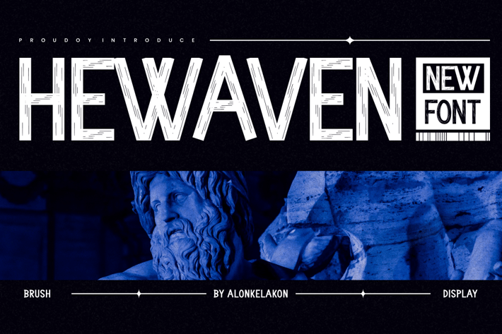 Hewaven - Hand Drawn Font