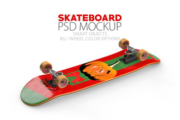 Skateboard Layered PSD Mock-ups