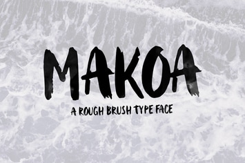 Makoa - Rough Brush Font