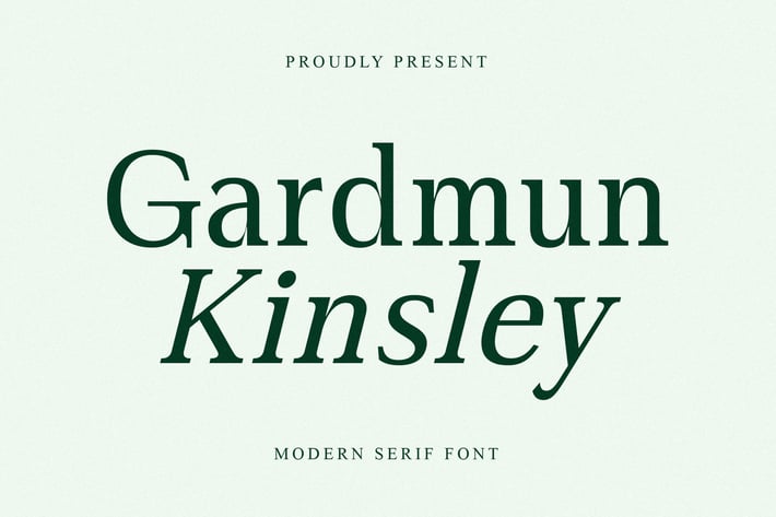 Gardmun Kinsley Modern Serif Font