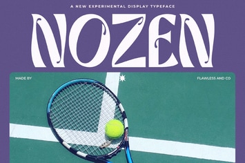 Nozen Display Font Typeface