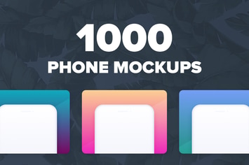 1000 Phone Mockups For Presentations