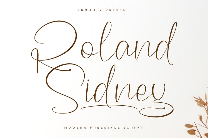 Roland Sidney Modern Freestyle Script