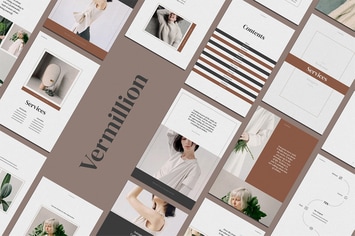 Vermillion Vertical Keynote Presentation Template