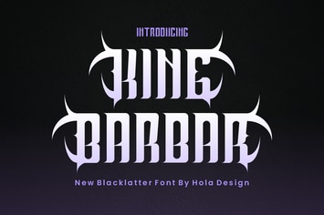 King Barbar - Decorative Font