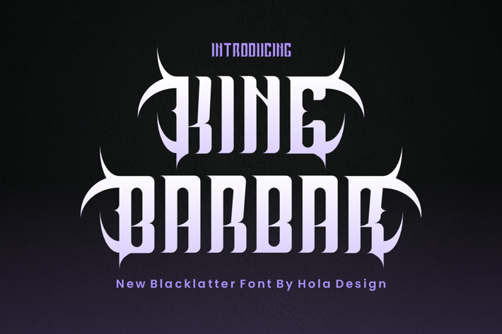 King Barbar - Decorative Font