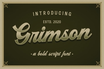 Grimson Vintage Script Bold