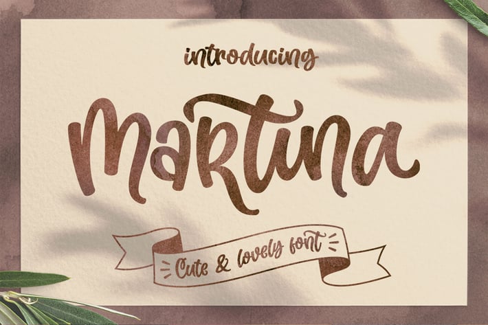 Martina - Cute Display Font