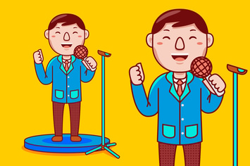 Public Speaker Profession Cartoon Vector
