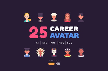 25 Career Avatar Character Design - Part 3