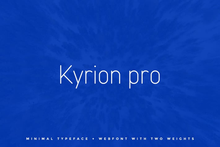 Kyrion Pro Typeface + Web Fonts