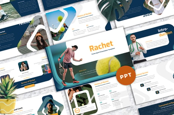 Rachet - Tennis Sport Powerpoint Templates