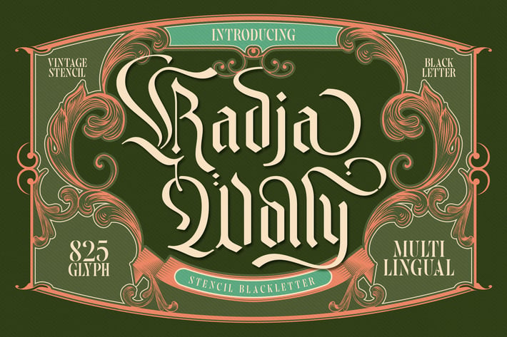 Radja Wolly Typeface