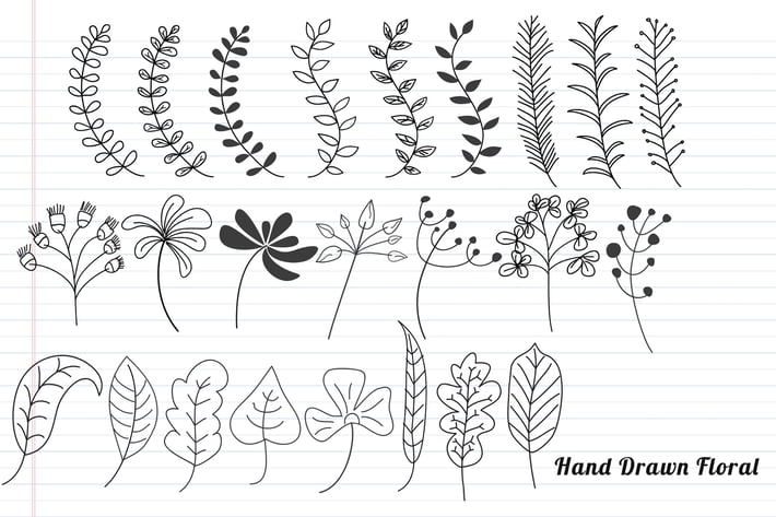 Floral Hand Drawn