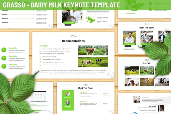 Grasso - Dairy Farm Keynote Template