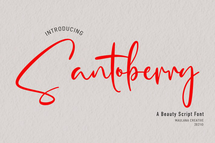 Santoberry Script Font