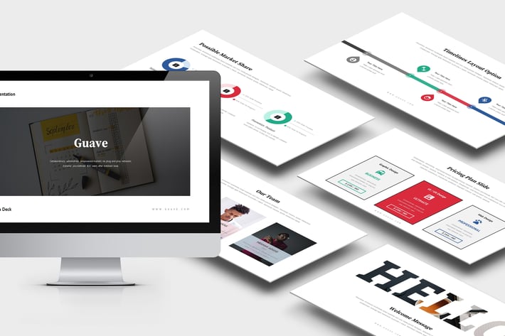 Guave : Digital Company Pitch Deck Powerpoint