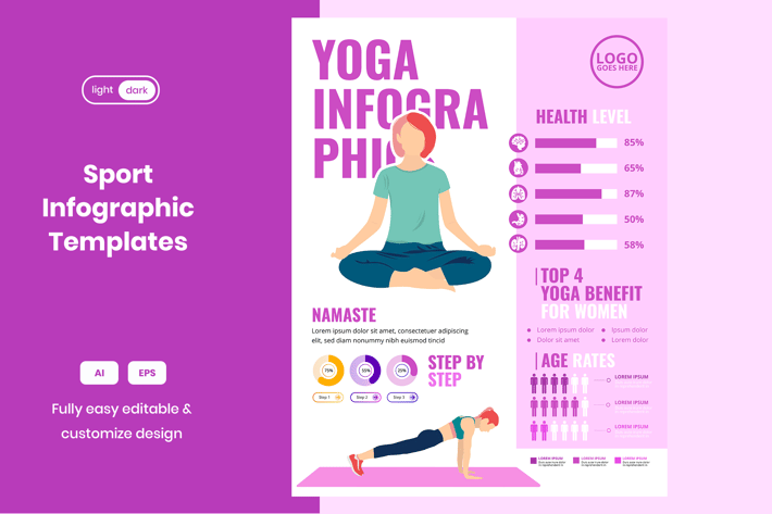Benefits of Yoga Infographic