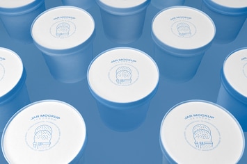 Ice Cream Jar Mockup