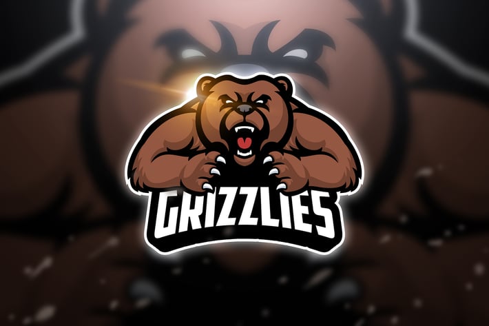 Grizzlies Big - Mascot & Esport Logo