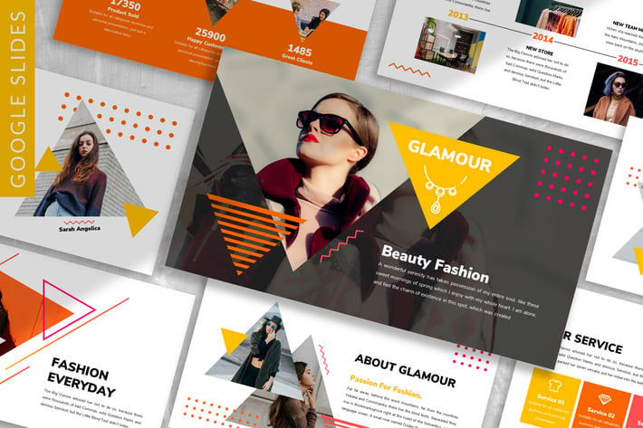 Glamour - Fashion Google Slide Template