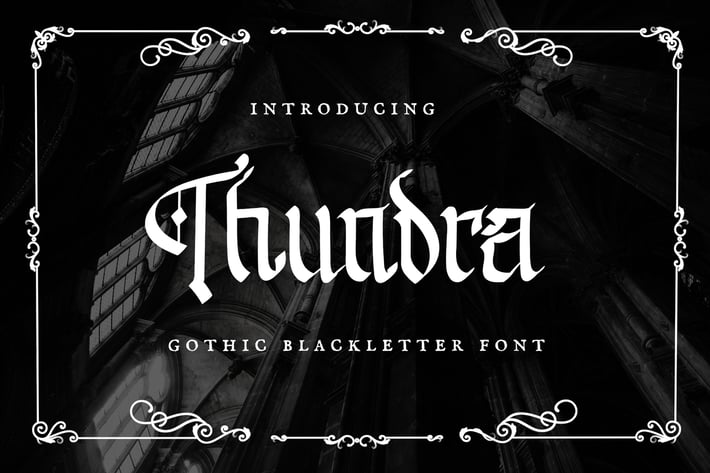 Thundra – Blackletter Font