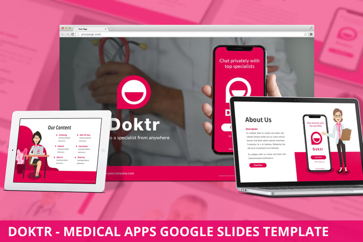 Doktr - Medical Apps Google Slides Template
