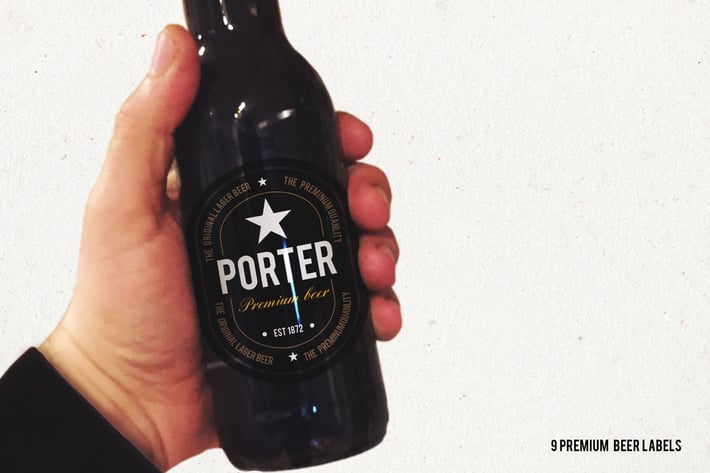 9 Premium Beer Labels V1