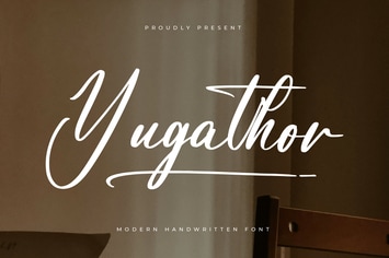 Yugathor Modern Handwritten Font