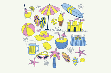 Summer Illustration Set 